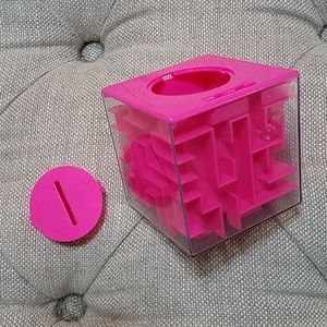 Pink Puzzle Storage Box
